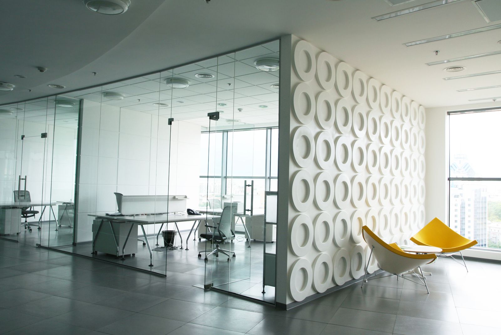 Clear Glass Partition