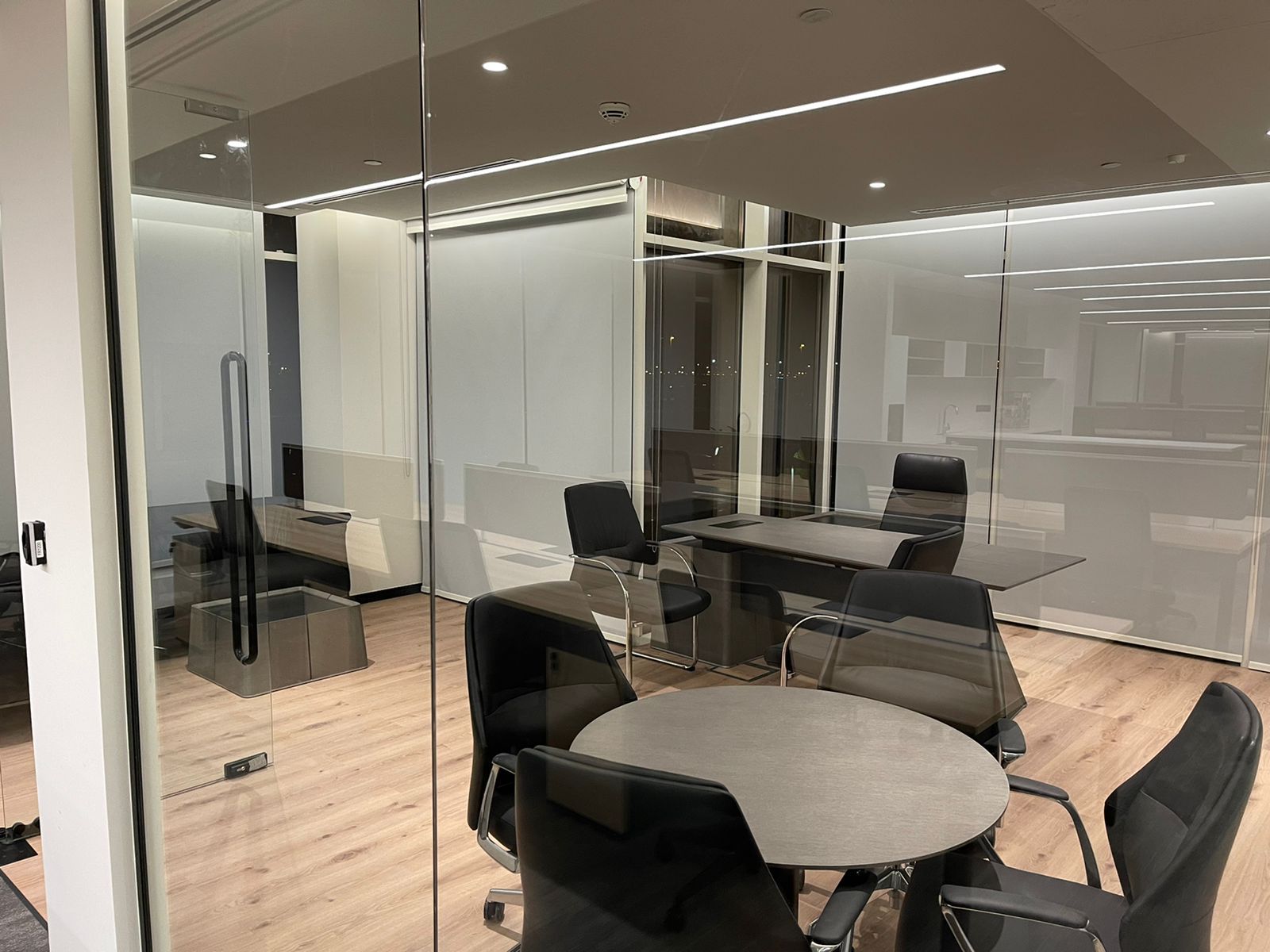 Office Glazed Glass Folding Wall Partition